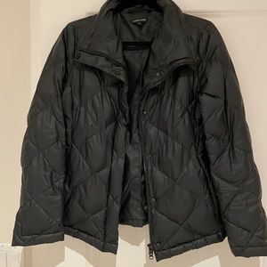 Eileen Fisher Woman Down Jacket  color Black Size XS